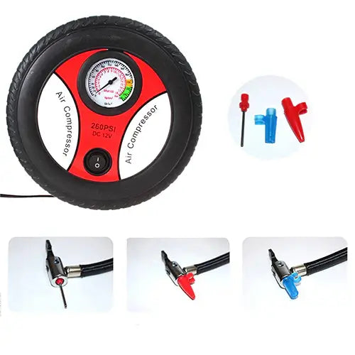 Bærbar luftkompressor for biler