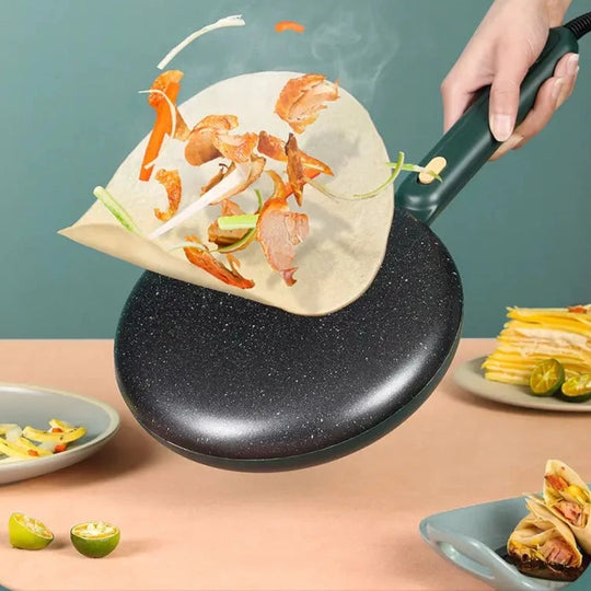 Bærbar non-stick crepe maker