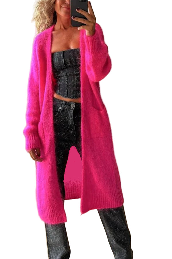 Dame Cardigan Oversized Passform i Ullblanding 0