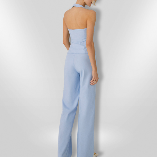 Dame Ensemble Pantalon Droit Halter 2