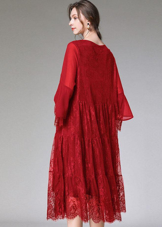 Dame Flared Sleeve Kjole 3