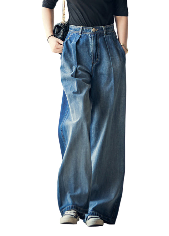 Dame Høy Midje Bukser med Vidde Ben 0