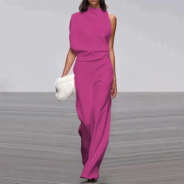 Dame Jumpsuit Uten Ermer Løs Passform Behagelig Materiale 5