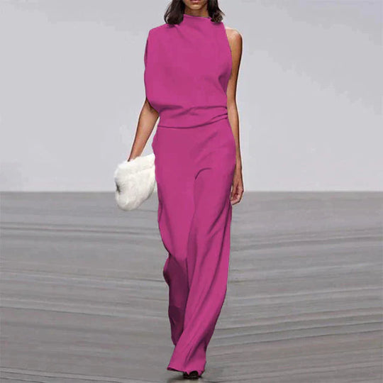 Dame Jumpsuit Uten Ermer Løs Passform Behagelig Materiale 5