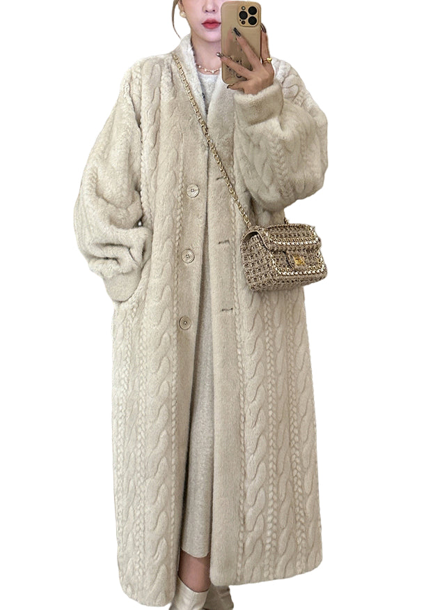 Dame Kåpe V-hals Knapp 0