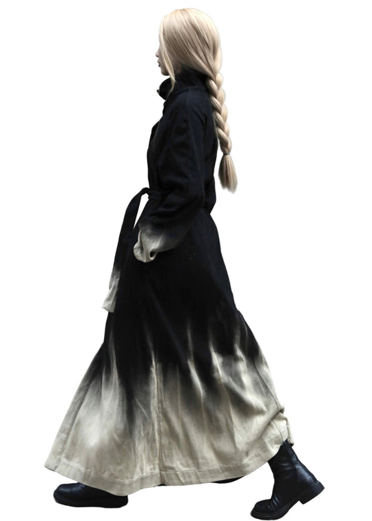 Dame Lange Kåper med Gradient Farge 0