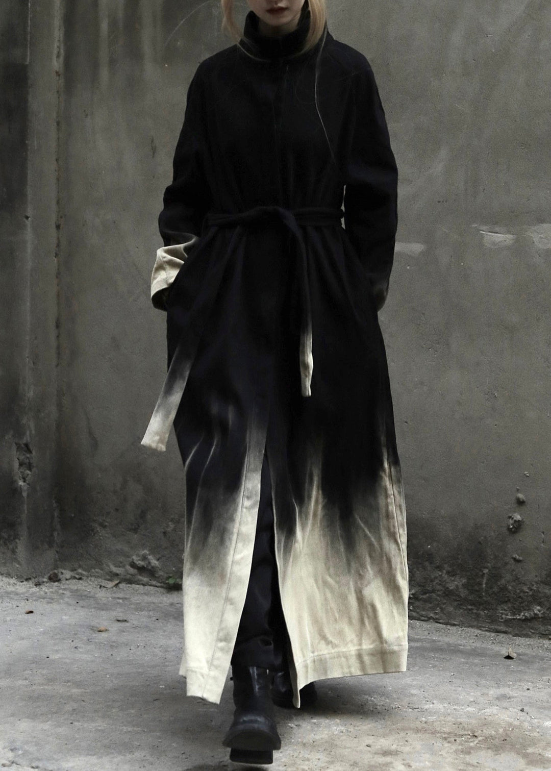 Dame Lange Kåper med Gradient Farge 1