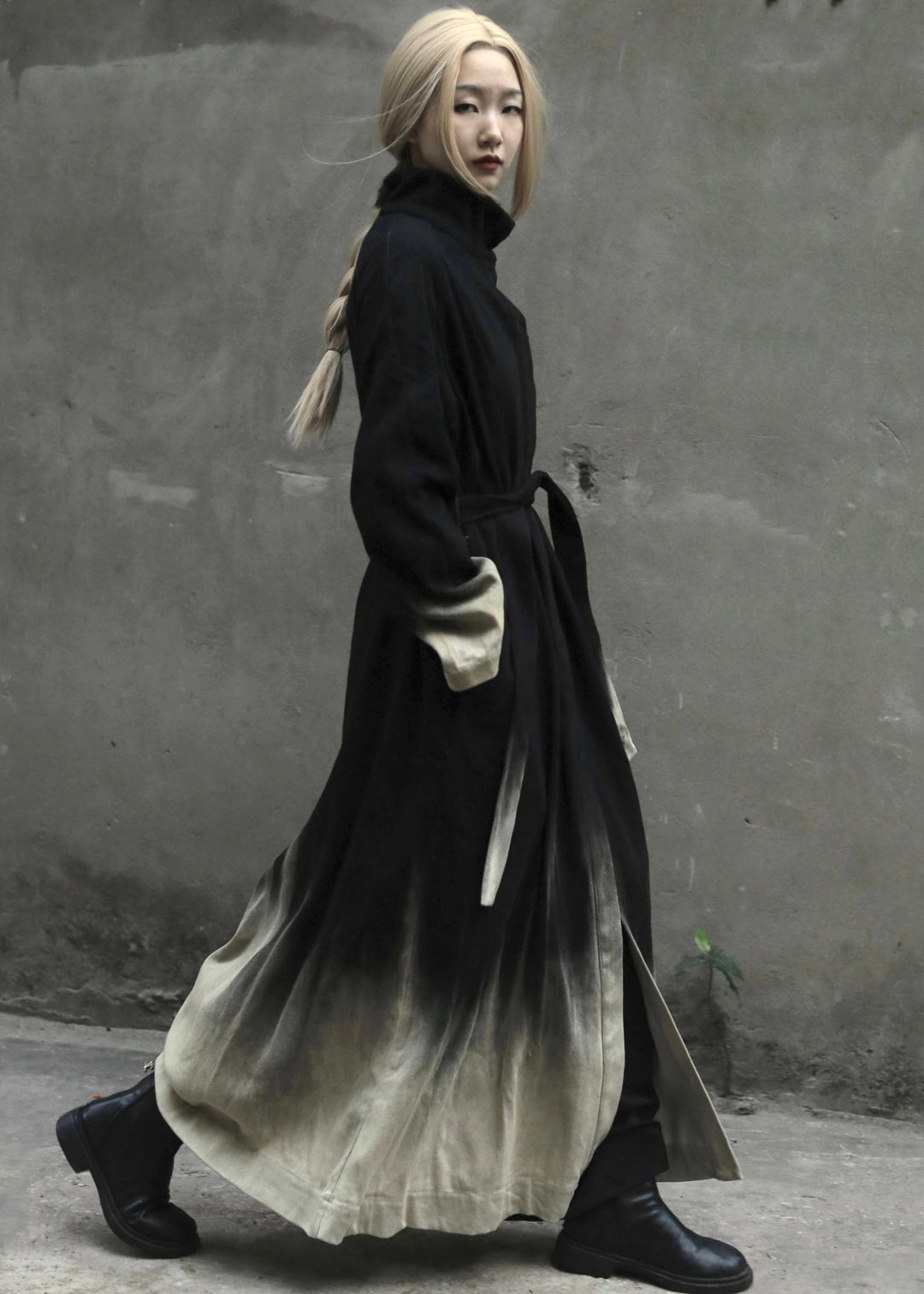 Dame Lange Kåper med Gradient Farge 2