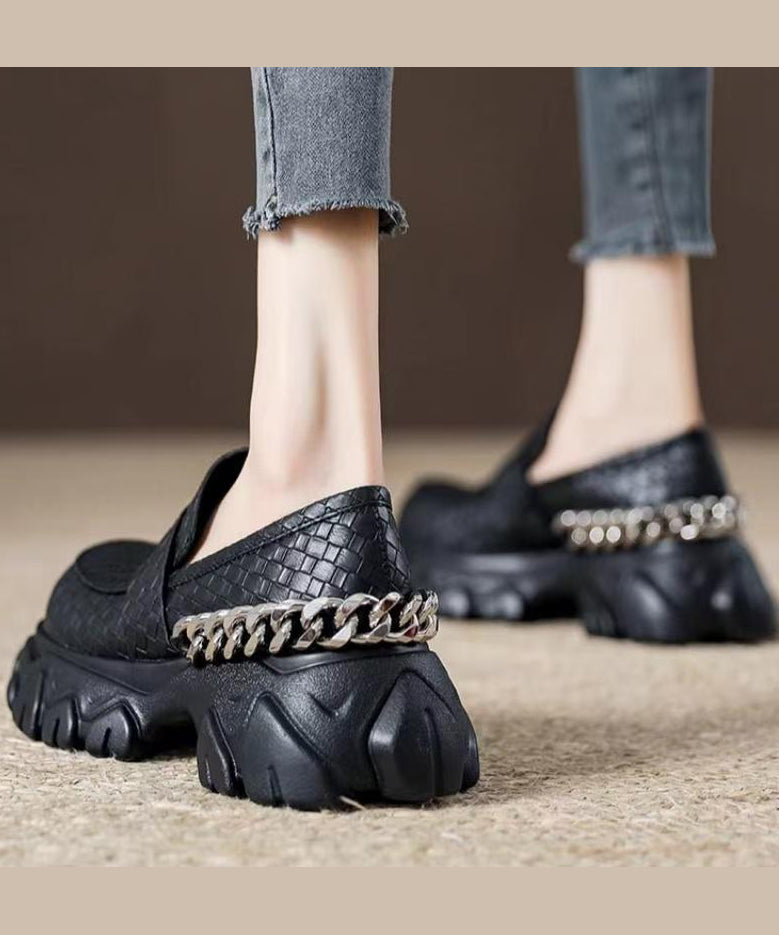 Dame Loafers med Unik Plattform 4