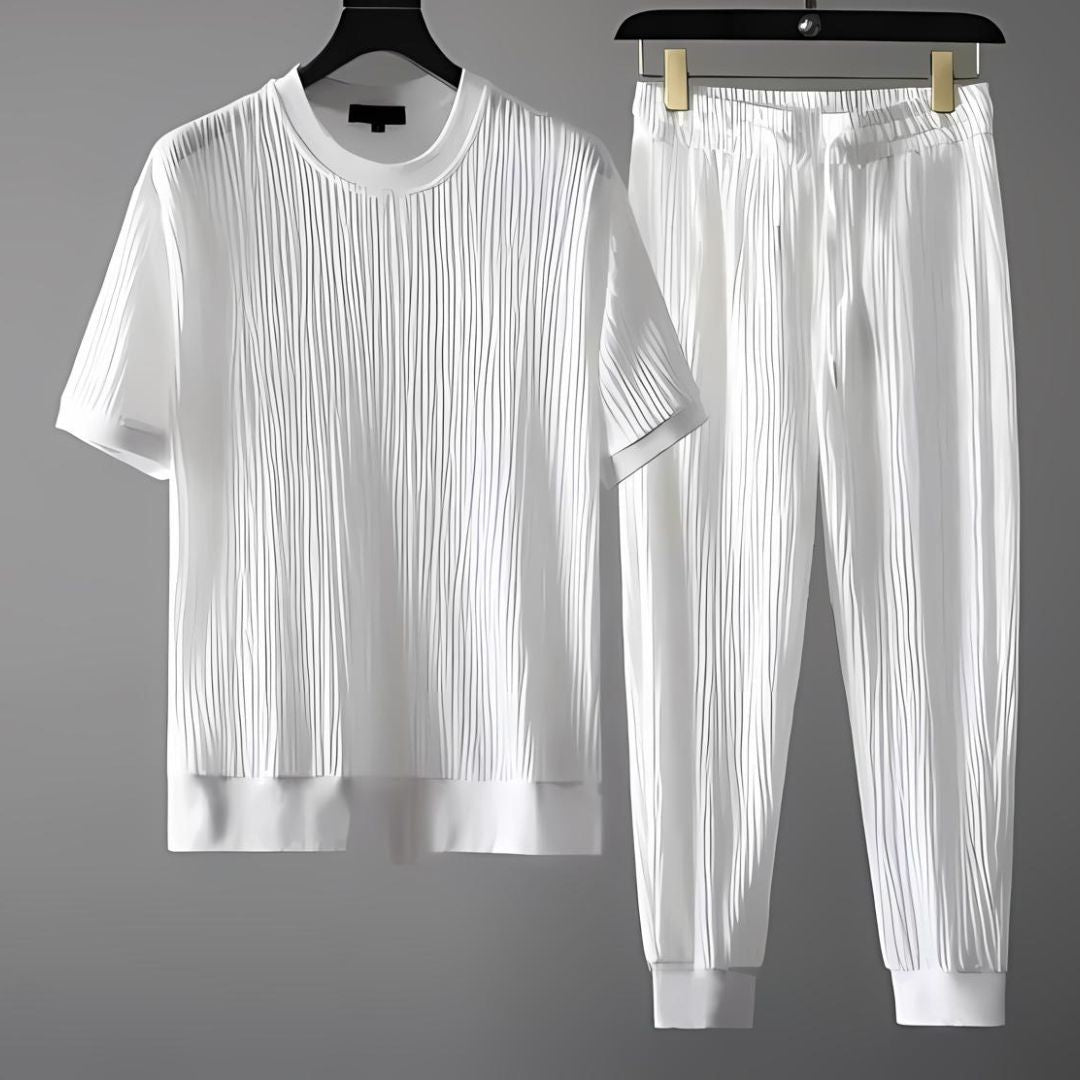 Dame Ribbet Sett Komfortabelt Design Mykt Pustende Stoff 1