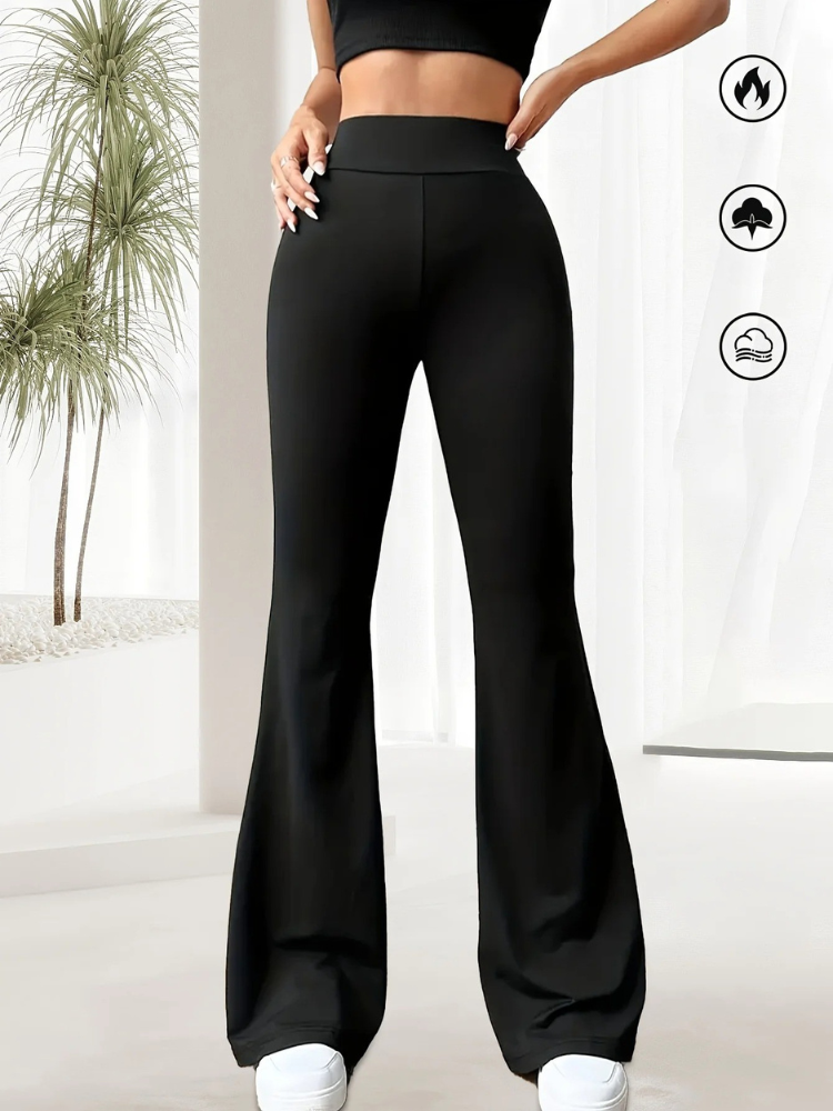 Høye bukser med vidde for kvinner