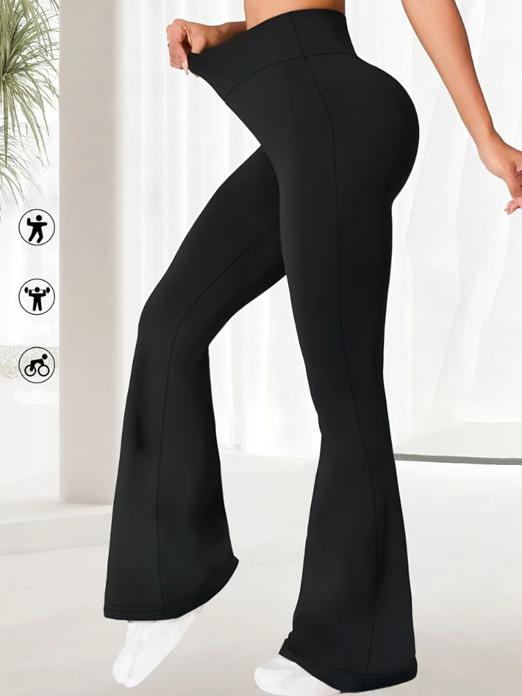 Høye bukser med vidde for kvinner