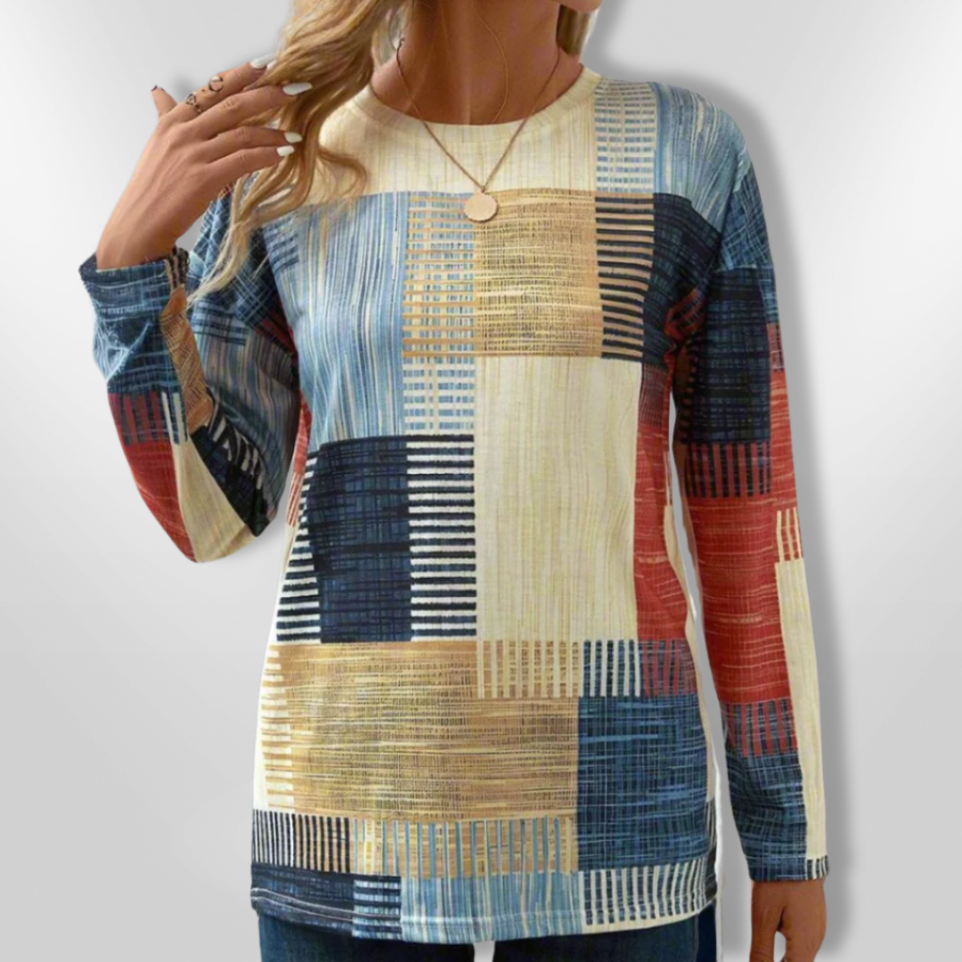 Herre T-skjorte Geometrisk Design Myk Bomull 2