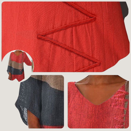 Kvinne Bluse Flytende Blandingsstoff 2