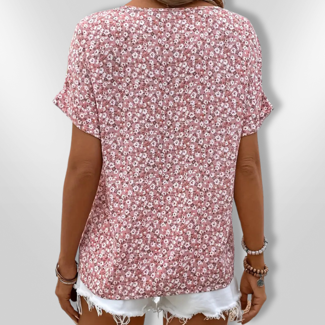 Kvinne Bluse Med Blomsterprint Lett 2