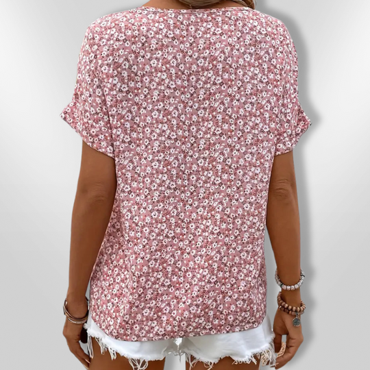 Kvinne Bluse Med Blomsterprint Lett 2