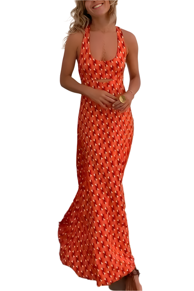 Kvinne Kjole Elegant Flowy Design 0