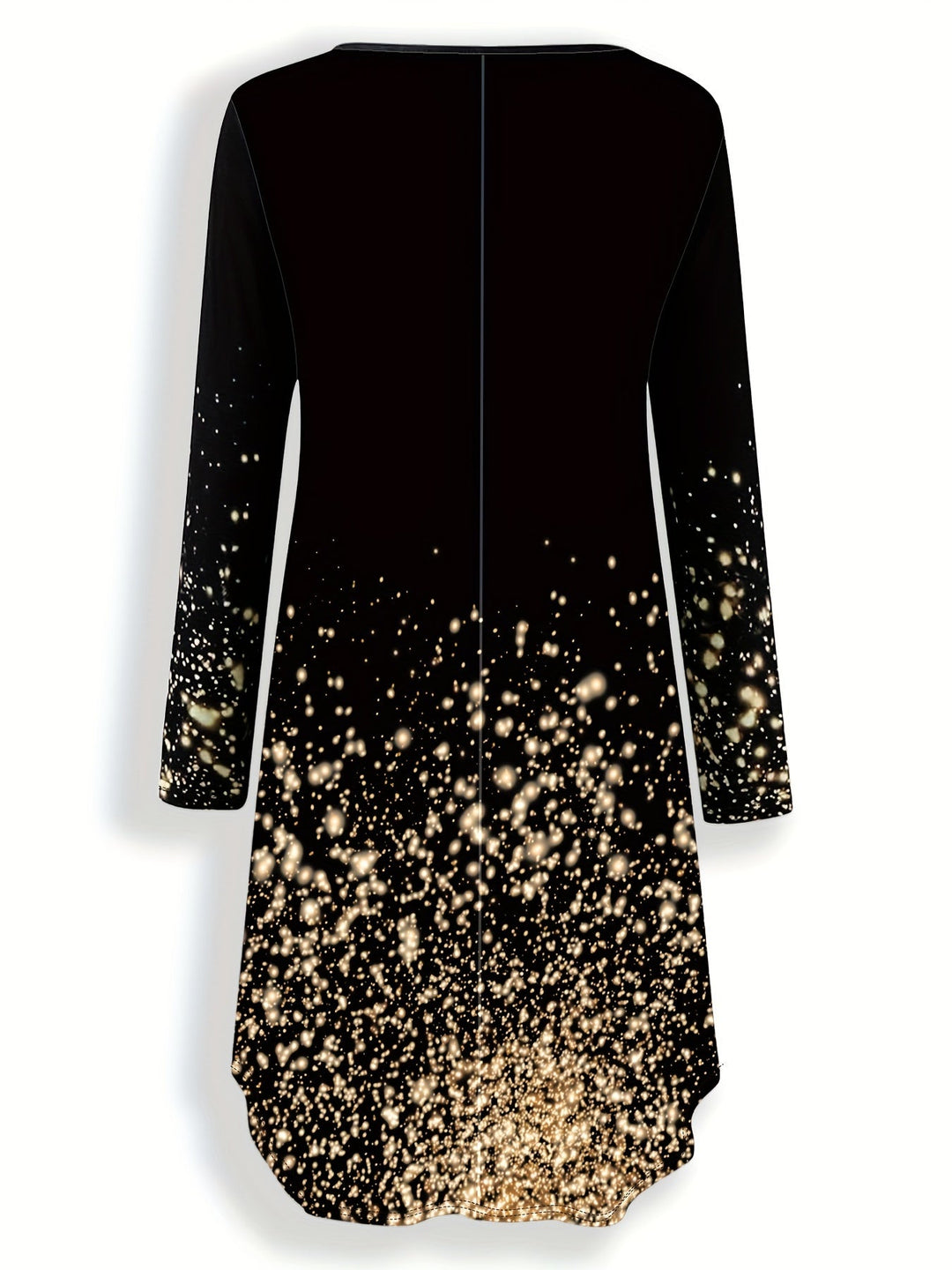 Kvinne Midi Kjole Flatterende Design Kunstneriske Mønstre 5