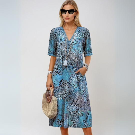 Kvinne Midt-lengde Kjole Boho Chic 3
