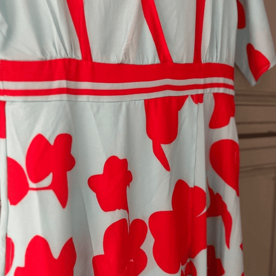 Kvinne Robe Blomsterdesign Lette Polyester 2