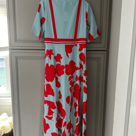 Kvinne Robe Blomsterdesign Lette Polyester 4