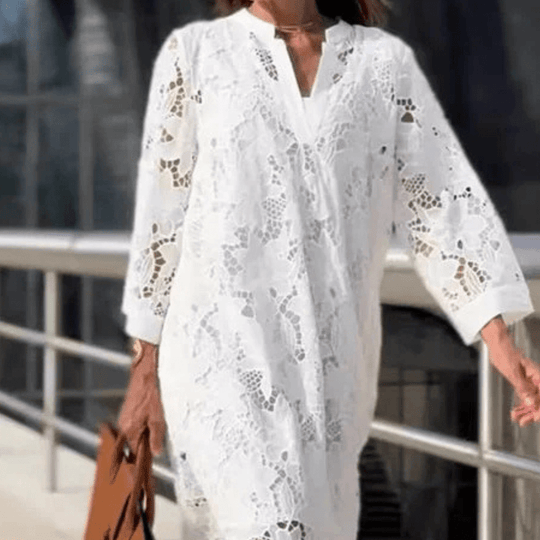 Kvinne Robe Blonde Tidløs Polyester 4