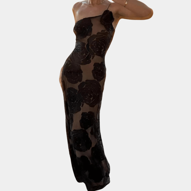 Kvinne Robe Floral Allsidig Design Polyester 3