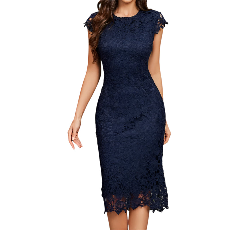 Kvinne Robe i Lett Blå Blonde Uten Ermer 0