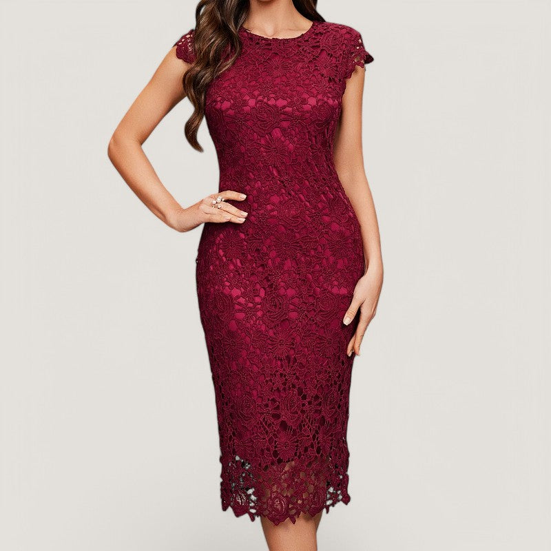 Kvinne Robe i Lett Blå Blonde Uten Ermer 4