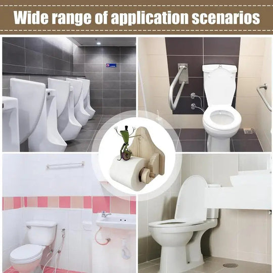 Toalettpapirholder Frosk med Sykkel til Badet 2