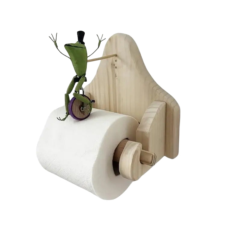 Toalettpapirholder Frosk med Sykkel til Badet 5