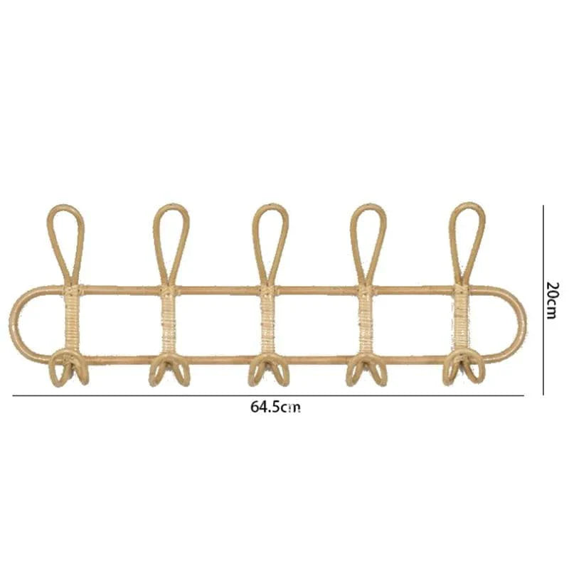 Vegghenger i Retro Stil med Rattan Detaljer 4