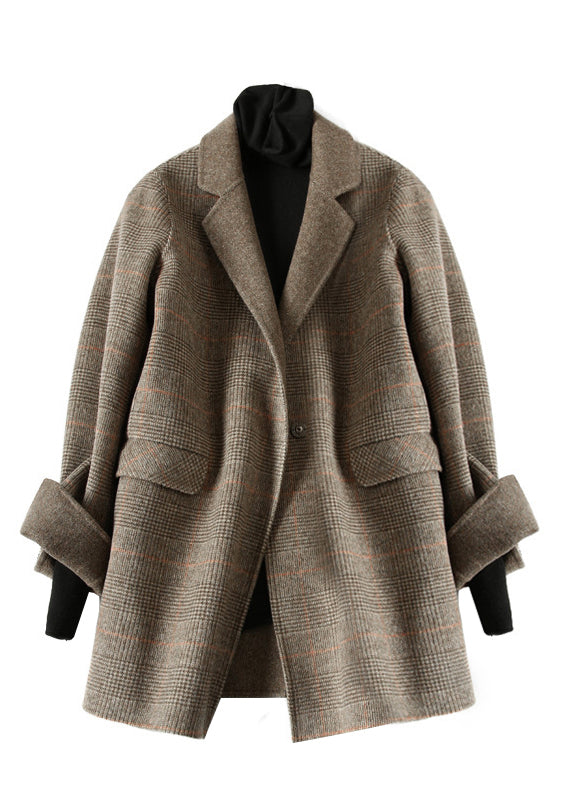 Vintage Ullfrakk med Peter Pan Krage 3