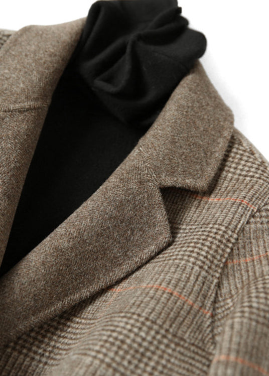 Vintage Ullfrakk med Peter Pan Krage 4