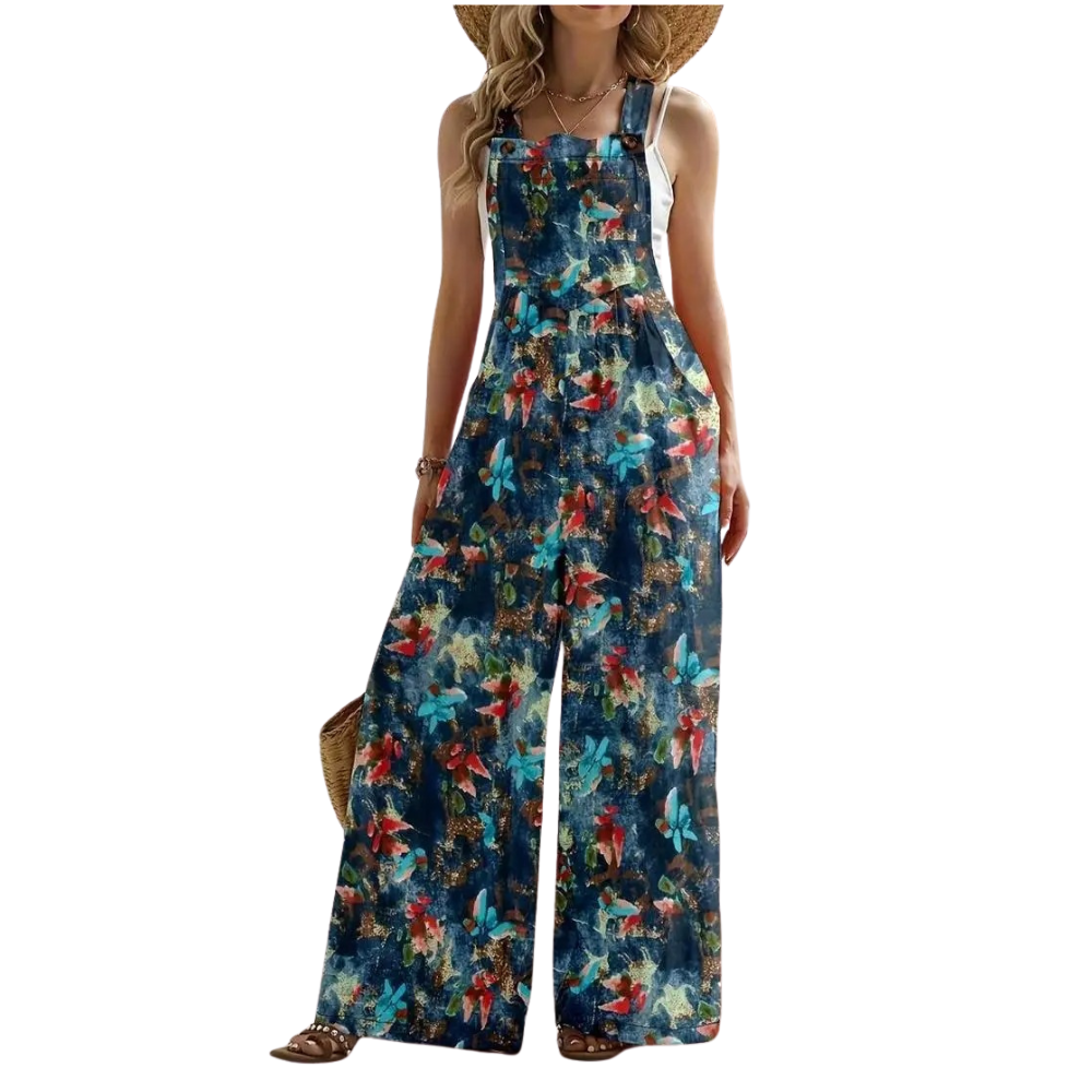Kvinner Bohemian Wide Leg Jumpsuit
