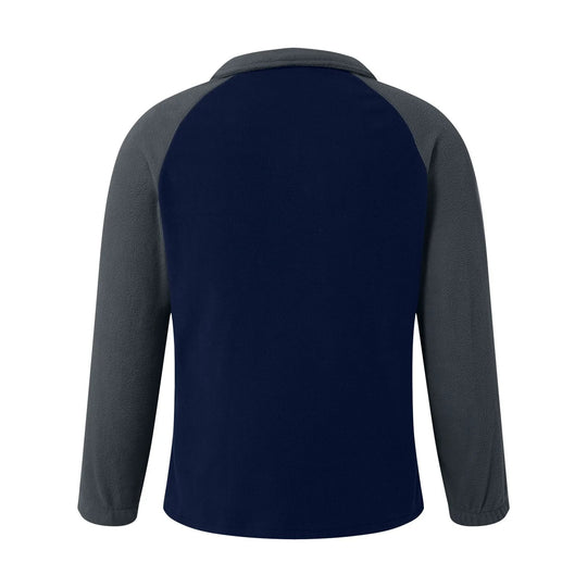 Fleece-genser med ermelommer for menn