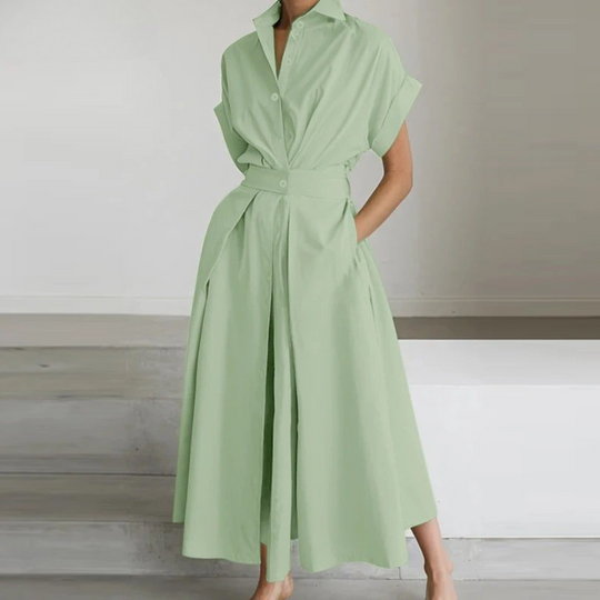 Kjole med høy midje for kvinner