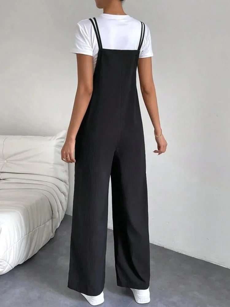 Suspender-jumpsuit for dame