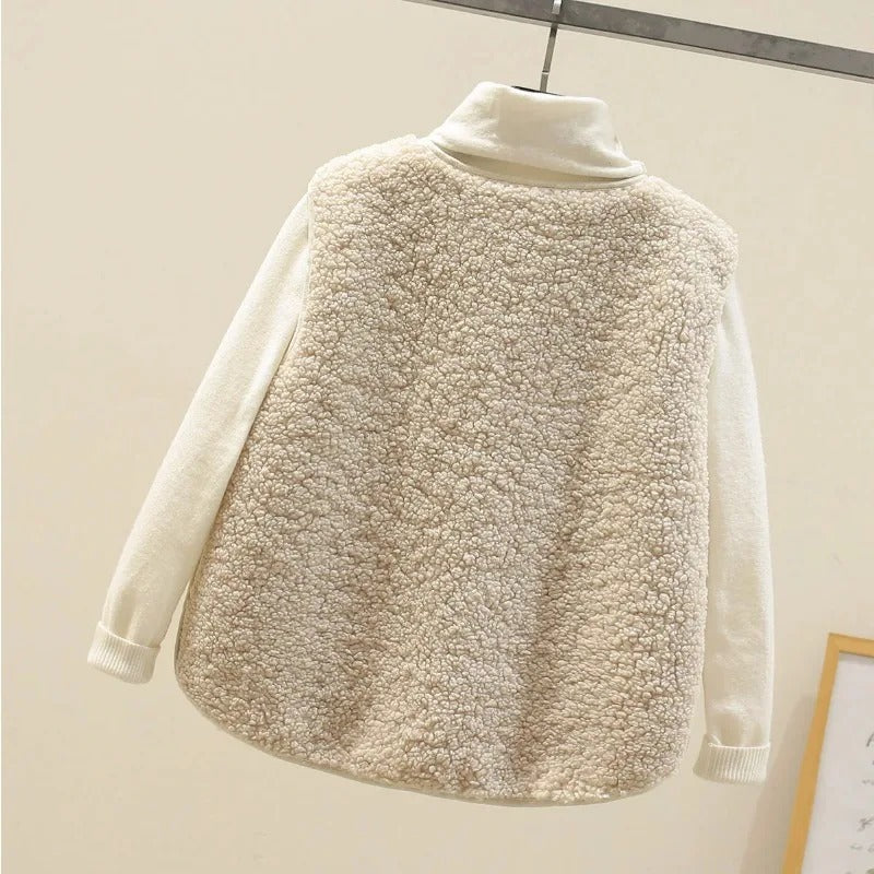 Plysjfleecevest for kvinner