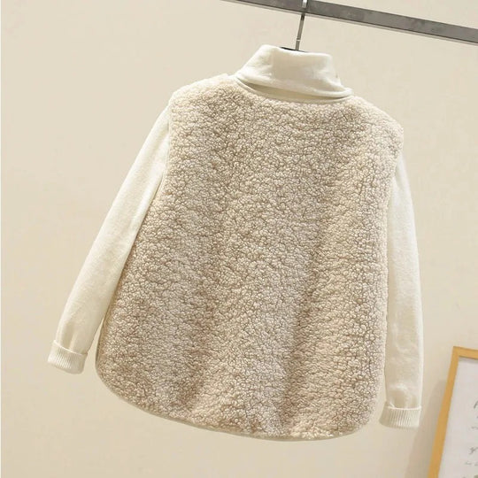 Plysjfleecevest for kvinner