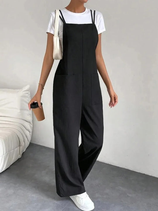 Suspender-jumpsuit for dame