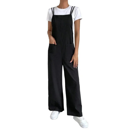 Suspender-jumpsuit for dame