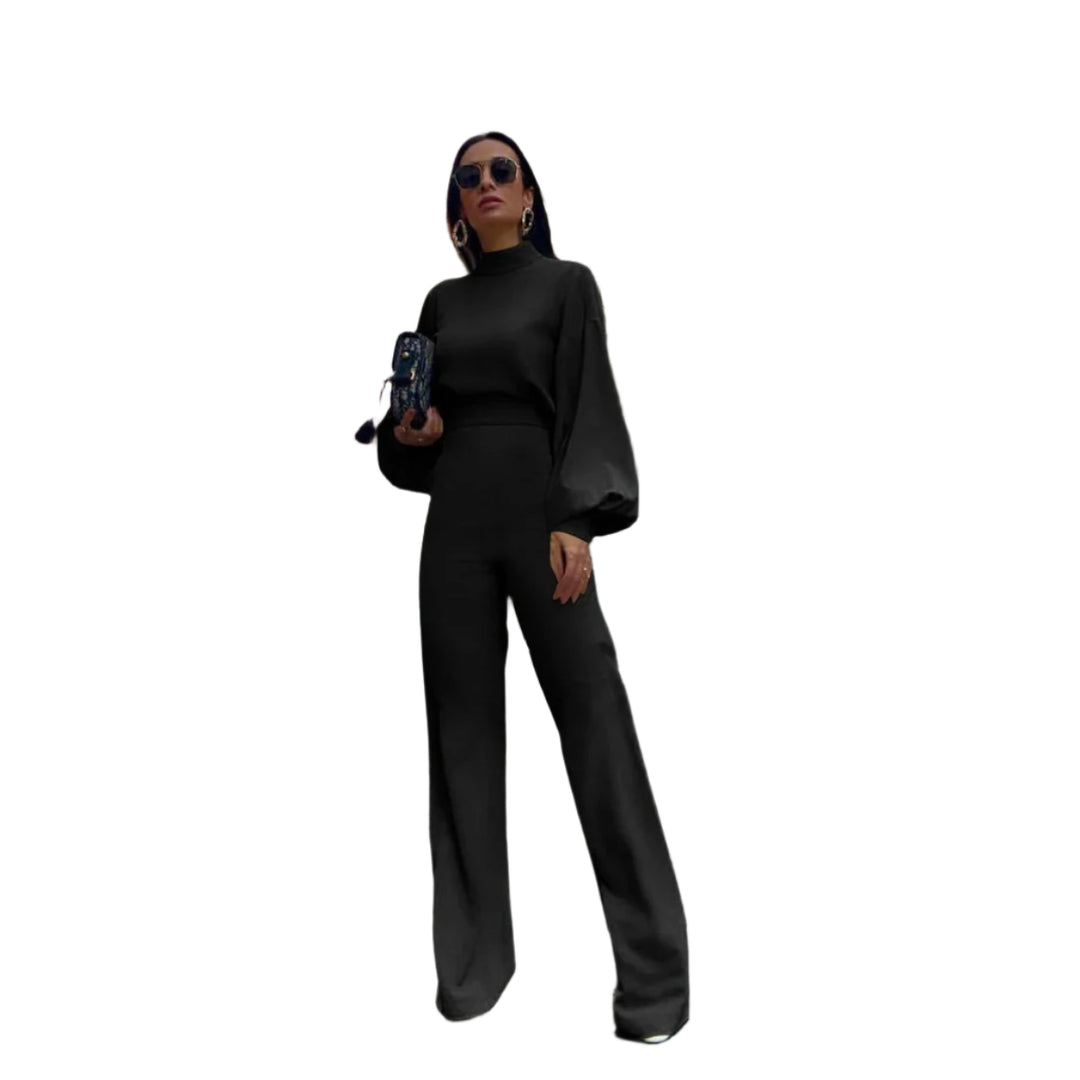 Jumpsuit med høy midje med lyktermer