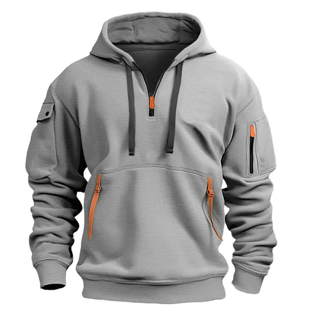 Multipocket hettegenser for menn