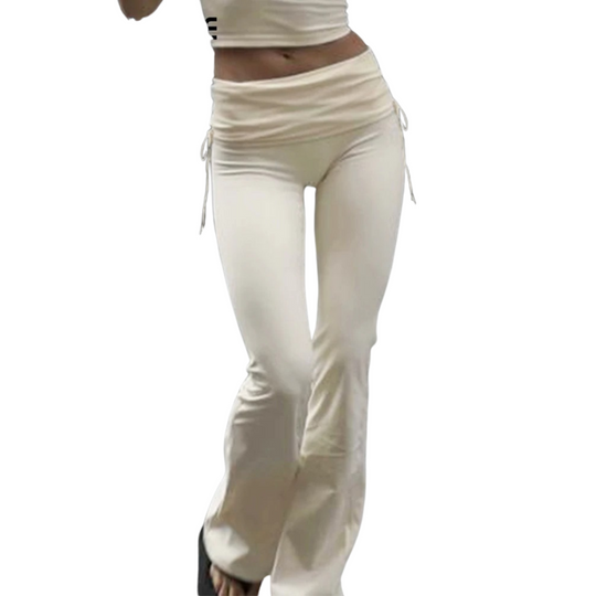 Slanke bukser med lavt midje for kvinner