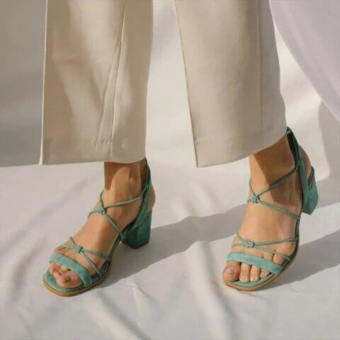 Gladiator Blonder Opp Sandaler