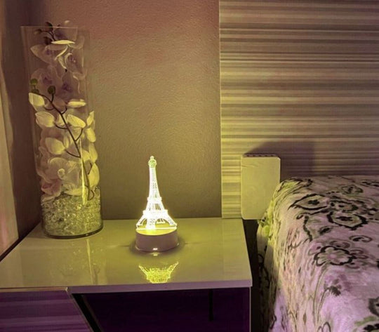 Eiffeltårnet 3D Illusion Lampe