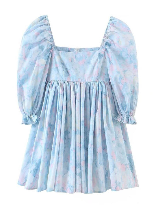 Puff Minikjole med ermer