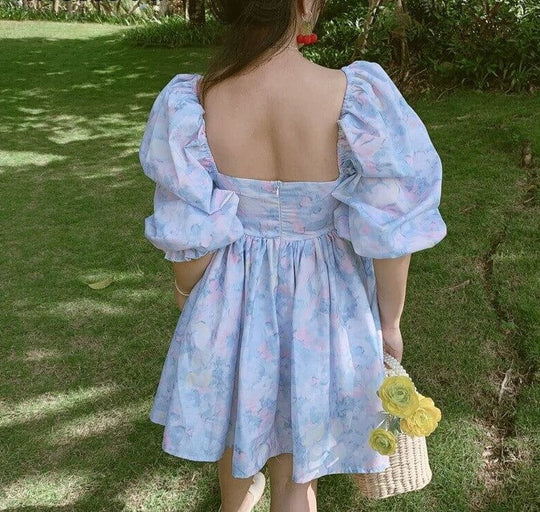 Puff Minikjole med ermer