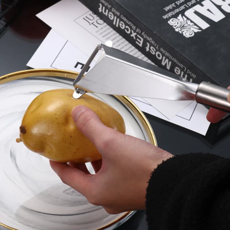 Trekantet fruktskjæringskniv